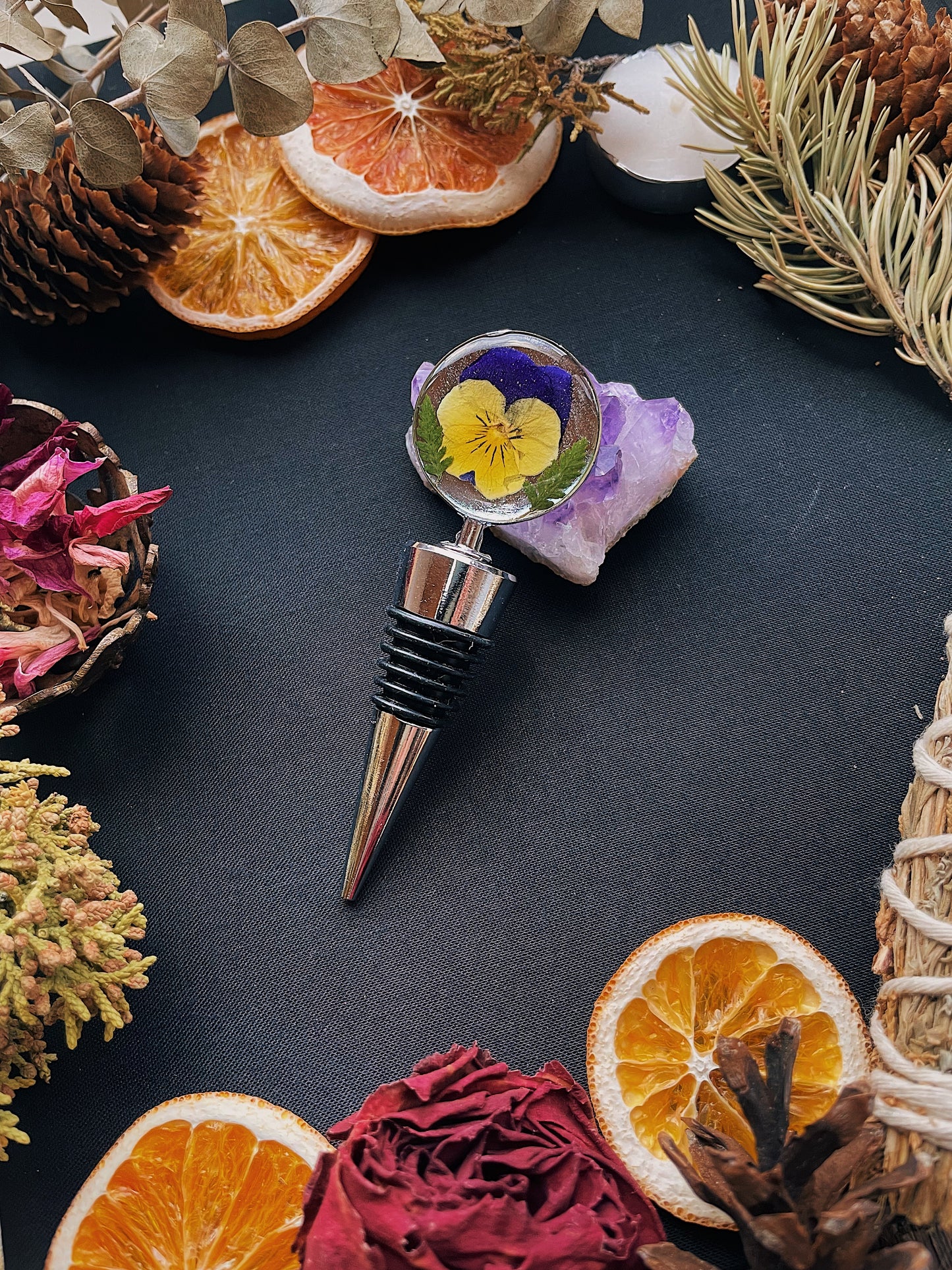 Floral Wine Bottle Stoppers