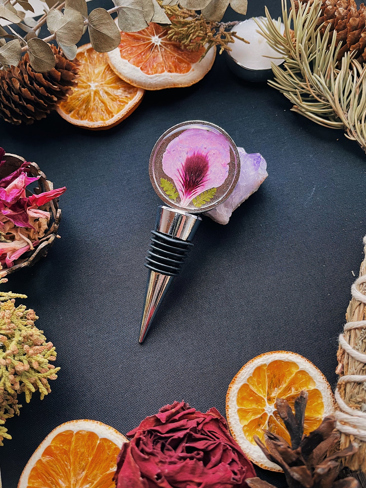 Floral Wine Bottle Stoppers
