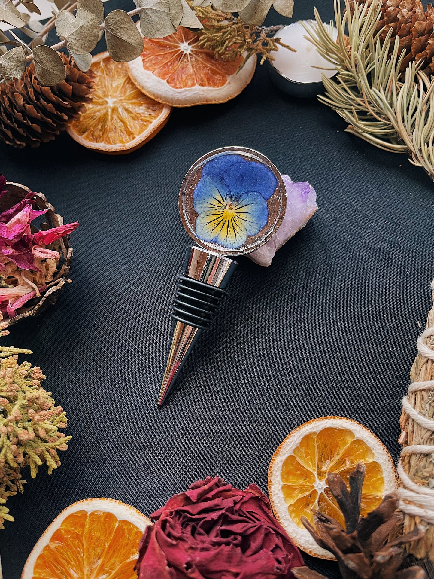 Floral Wine Bottle Stoppers