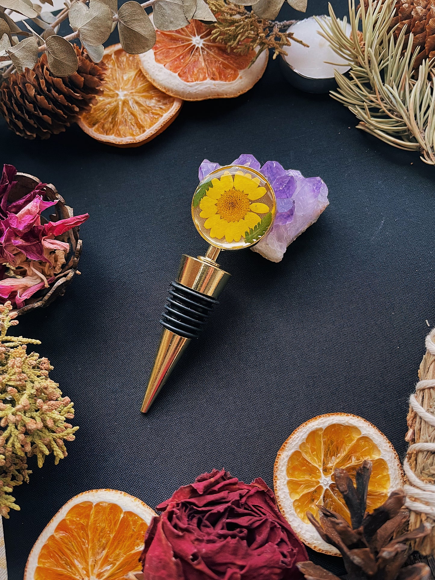 Floral Wine Bottle Stoppers