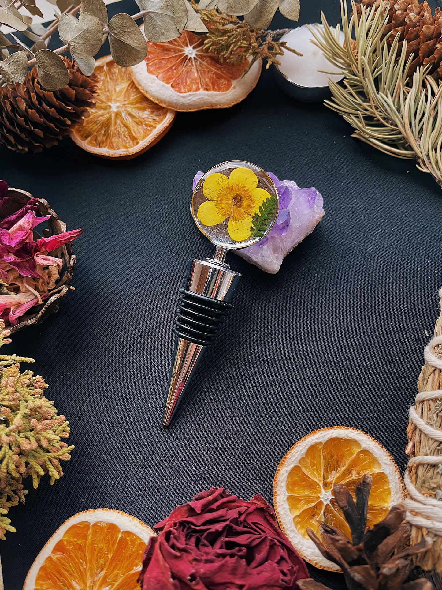 Floral Wine Bottle Stoppers