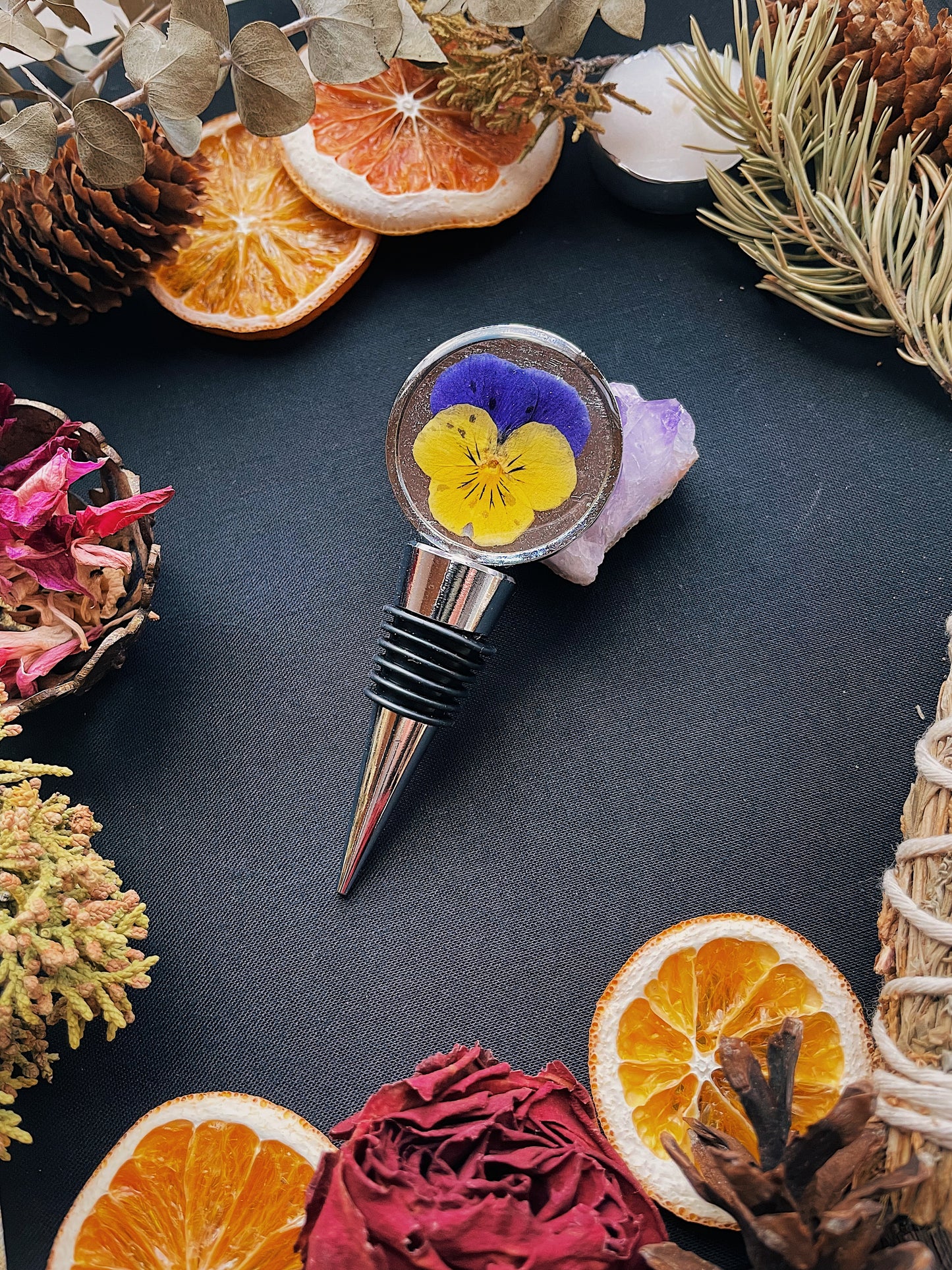 Floral Wine Bottle Stoppers