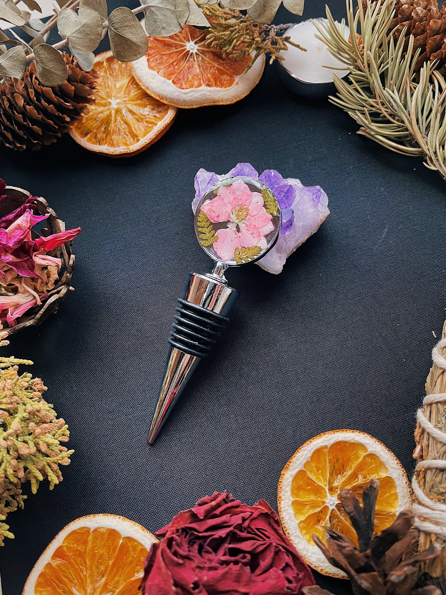 Floral Wine Bottle Stoppers