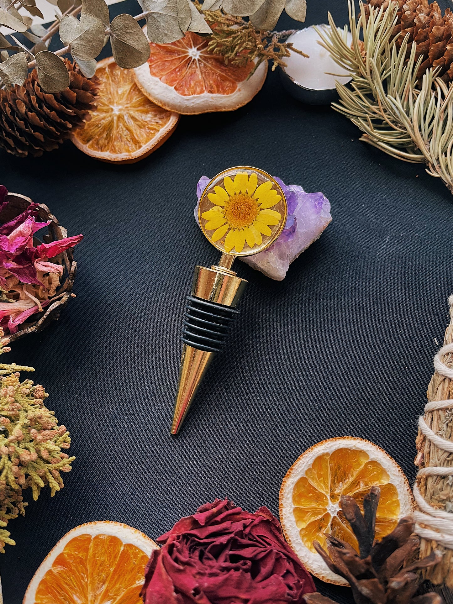 Floral Wine Bottle Stoppers