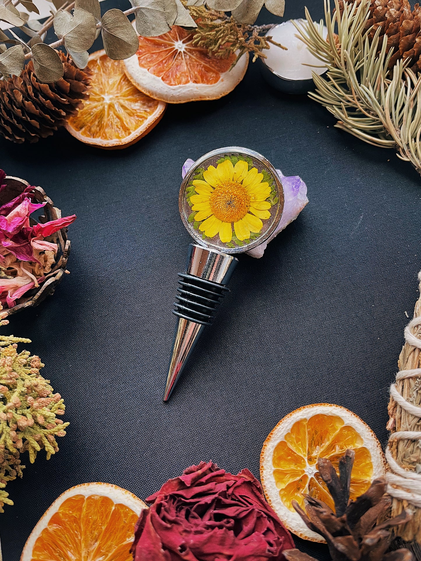 Floral Wine Bottle Stoppers