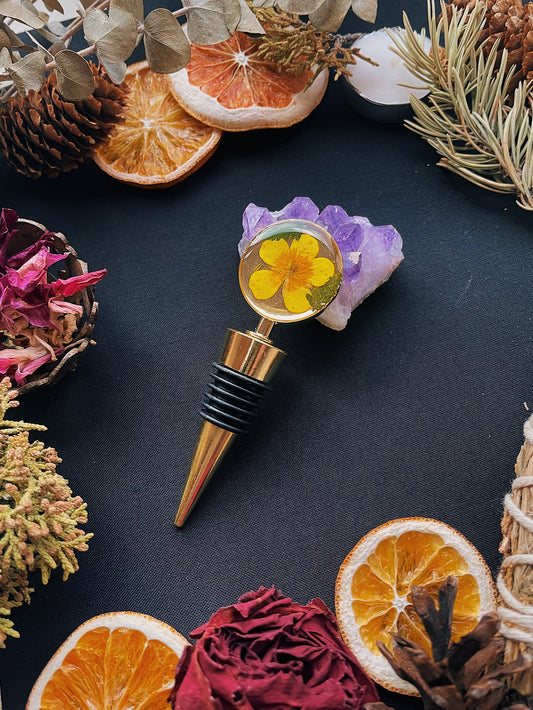 Floral Wine Bottle Stoppers